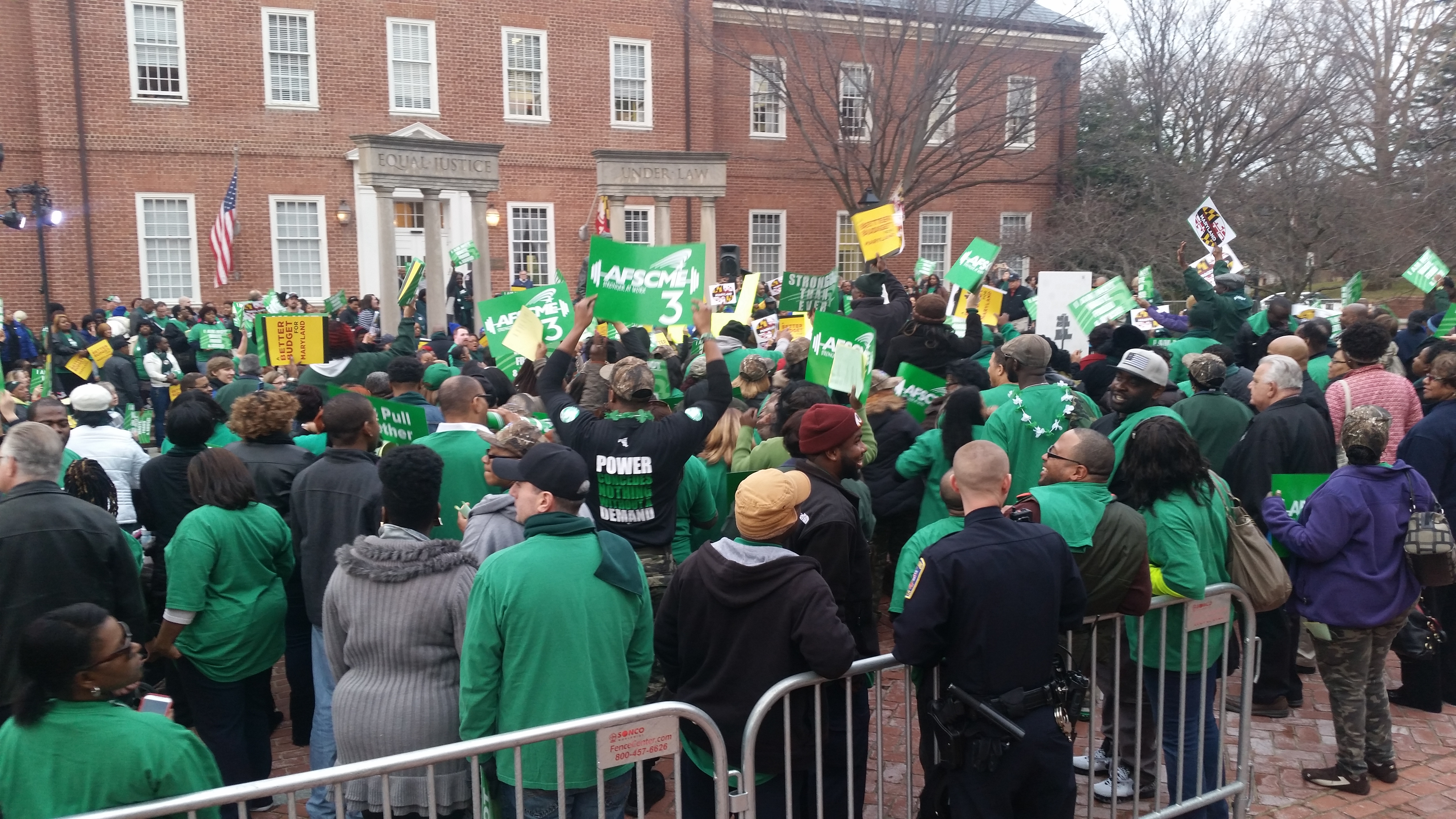 Maryland Workers Rally Against Anti-Worker Budget