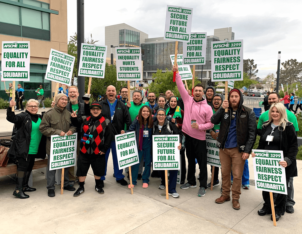 AFSCME Members Join University of California Strike for Day of Solidarity