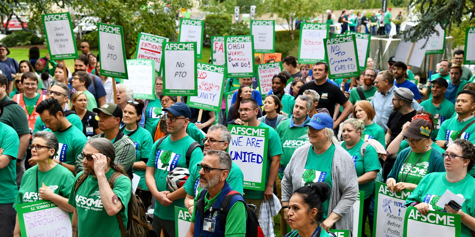 Oregon Health and Science University Workers Stand Together for Respect