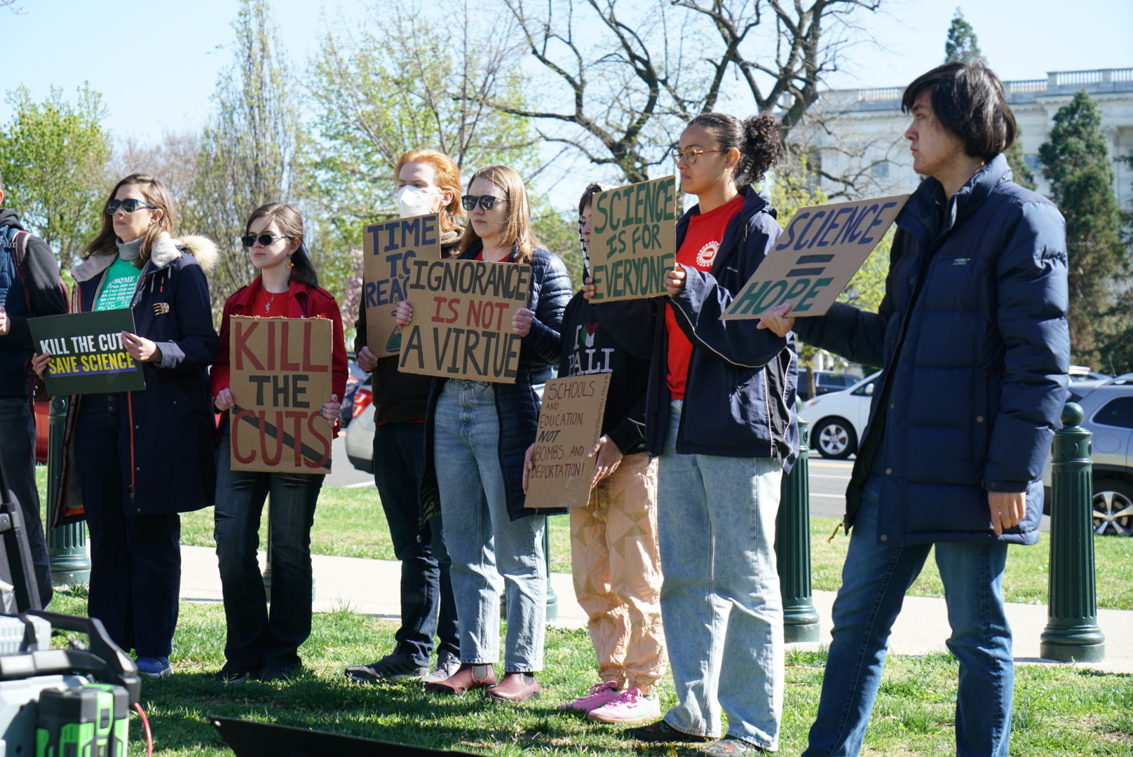 AFSCME members are standing up against cuts to life-saving research and education