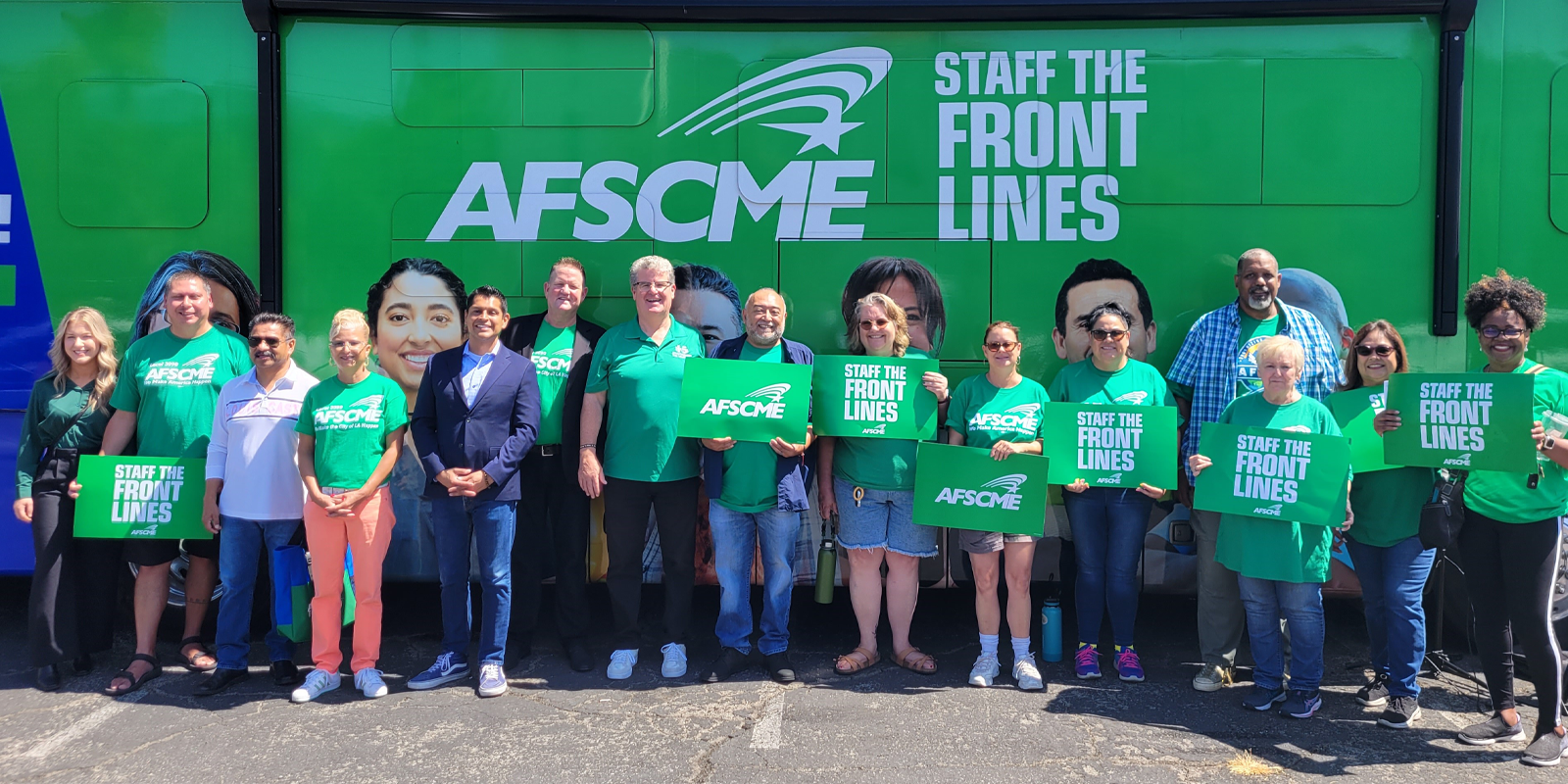 Staff the Front Lines bus tour kicks off Western swing with stop in Los Angeles