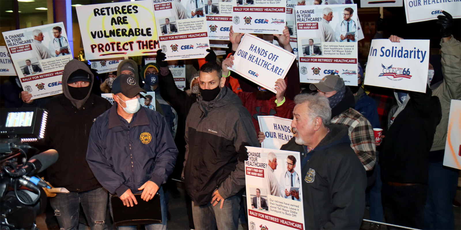 Western New York workers rally to save retiree health care benefits