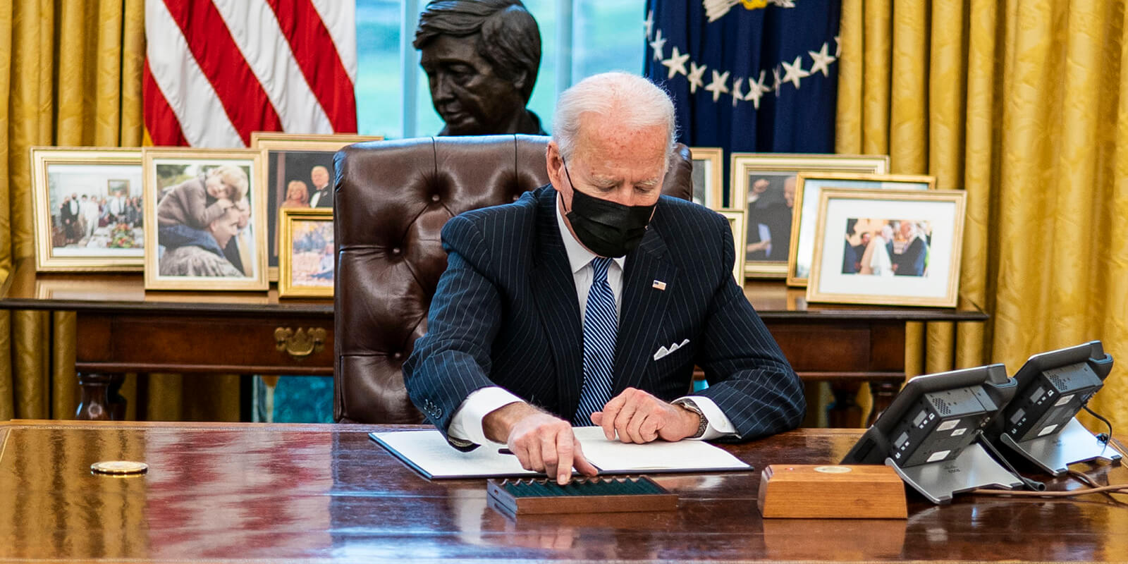 In first days as president, Biden shows bold leadership