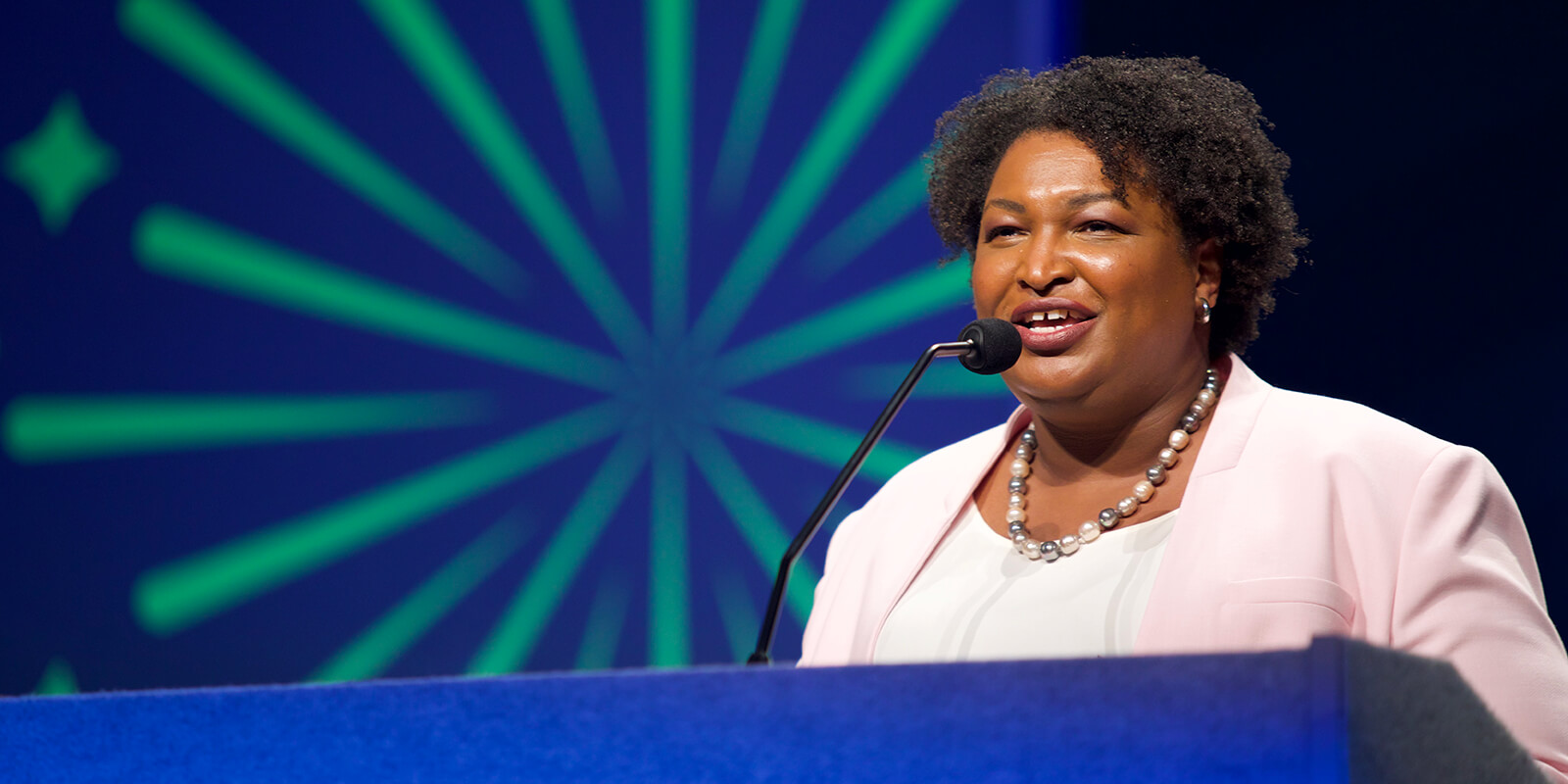 Stacey Abrams has an inspiring message for AFSCME Convention attendees
