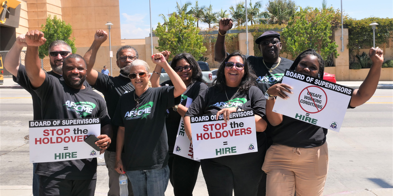 AFSCME probation workers protest unsafe working conditions