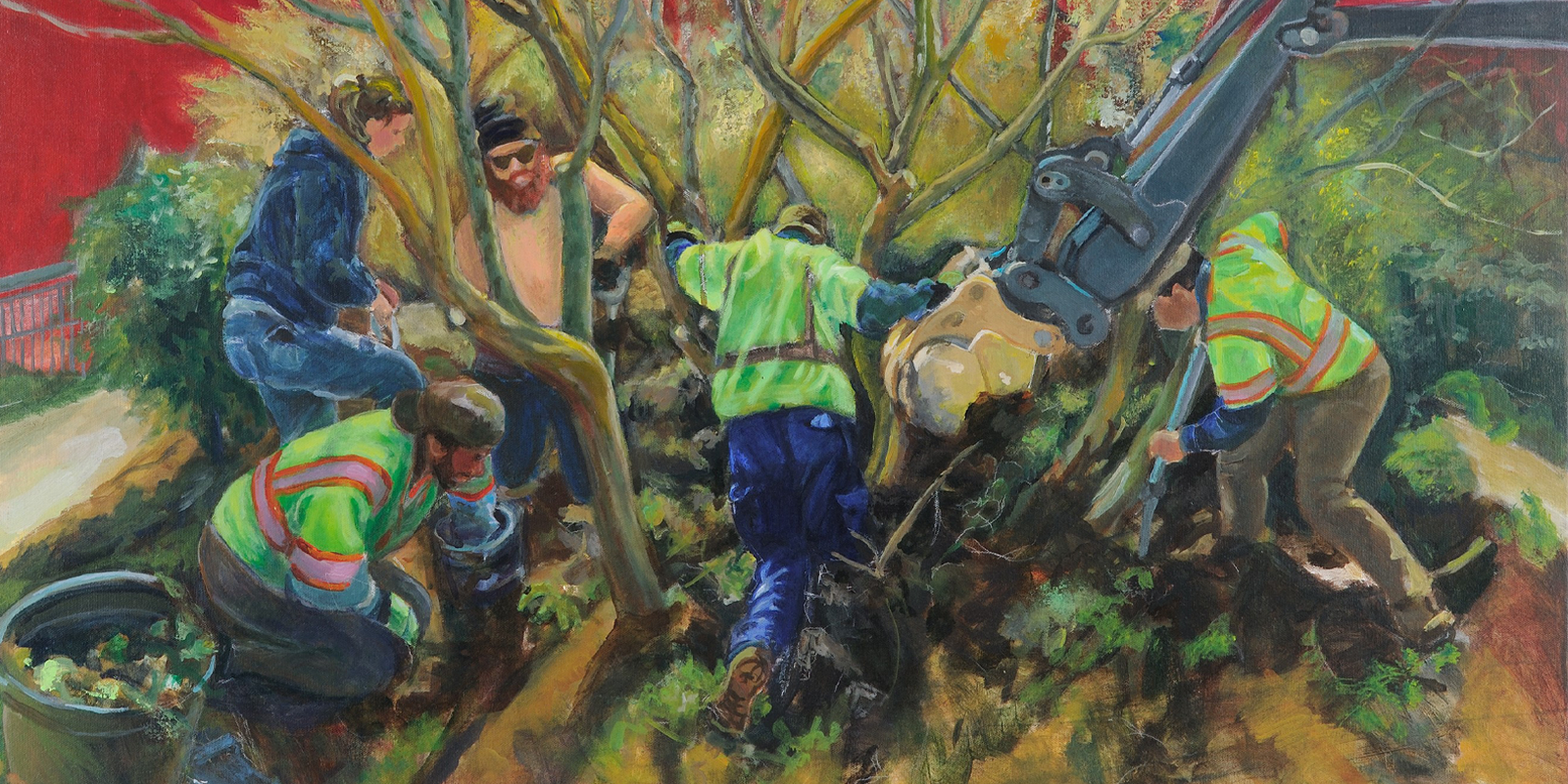A Maryland artist spotlighted AFSCME members’ dedication and strength.