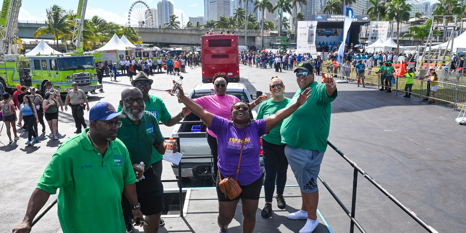 AFSCME members in the Miami area honored in Hometown Heroes Parade