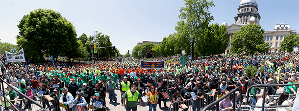 Over 10,000 Rally in Illinois, Demanding Governor Rauner Stop His Hostage-Taking