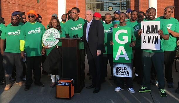 College Park Workers Rally for a Voice on the Job