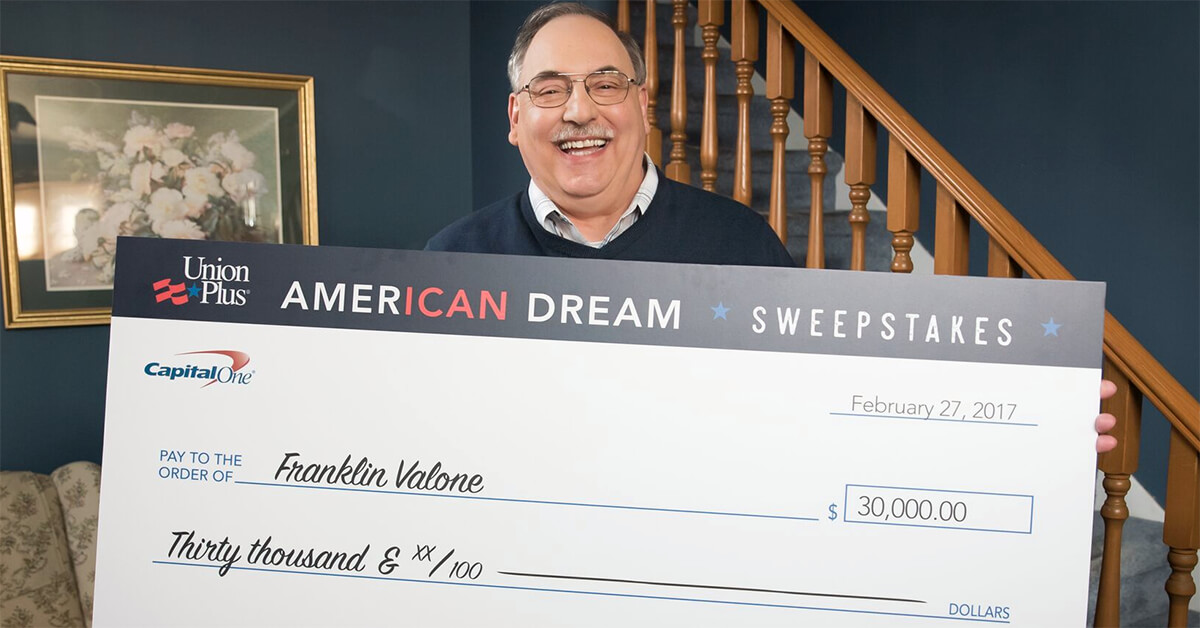 Friday the 13th Redefined for Union Plus American Dream Sweepstakes Winner