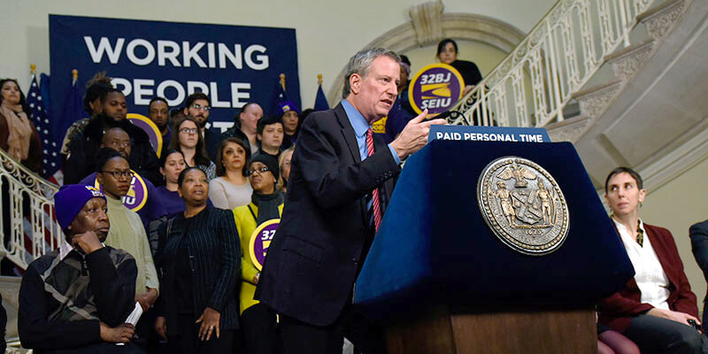 AFSCME Supports New York Mayor’s Paid Time Off Proposal