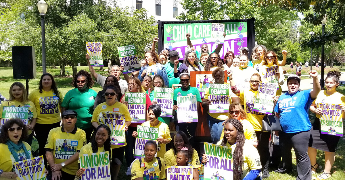 Child Care Providers Rally To Improve Early Care and Education