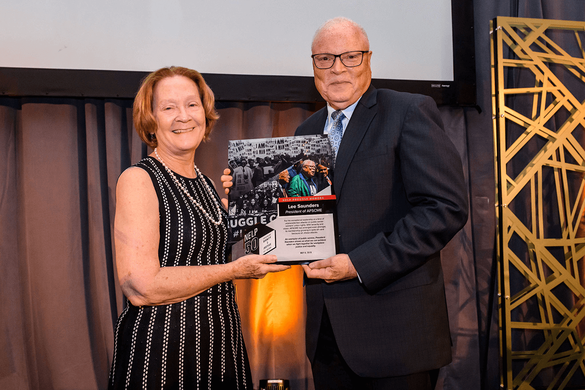 NELP Honors President Saunders on its 50th Anniversary