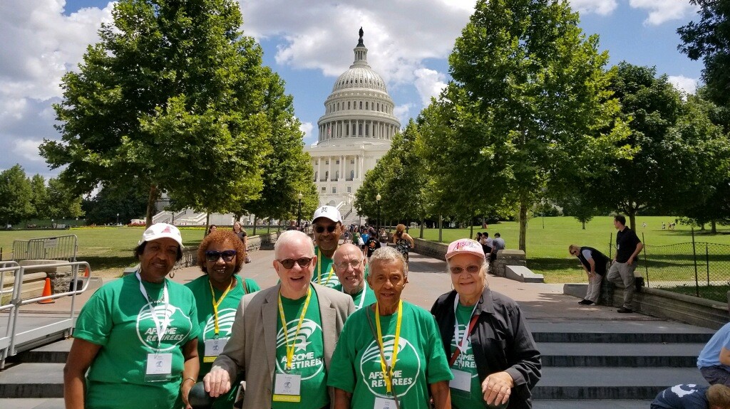 AFSCME Retirees Charge Up to The Hill During Retiree Council Meeting