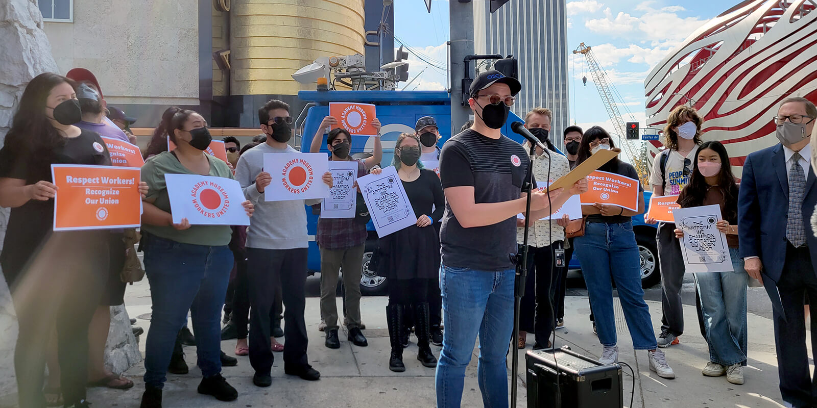 Trabajadores del Museo de la Academia piden que la administración reconozca su unión voluntariamente