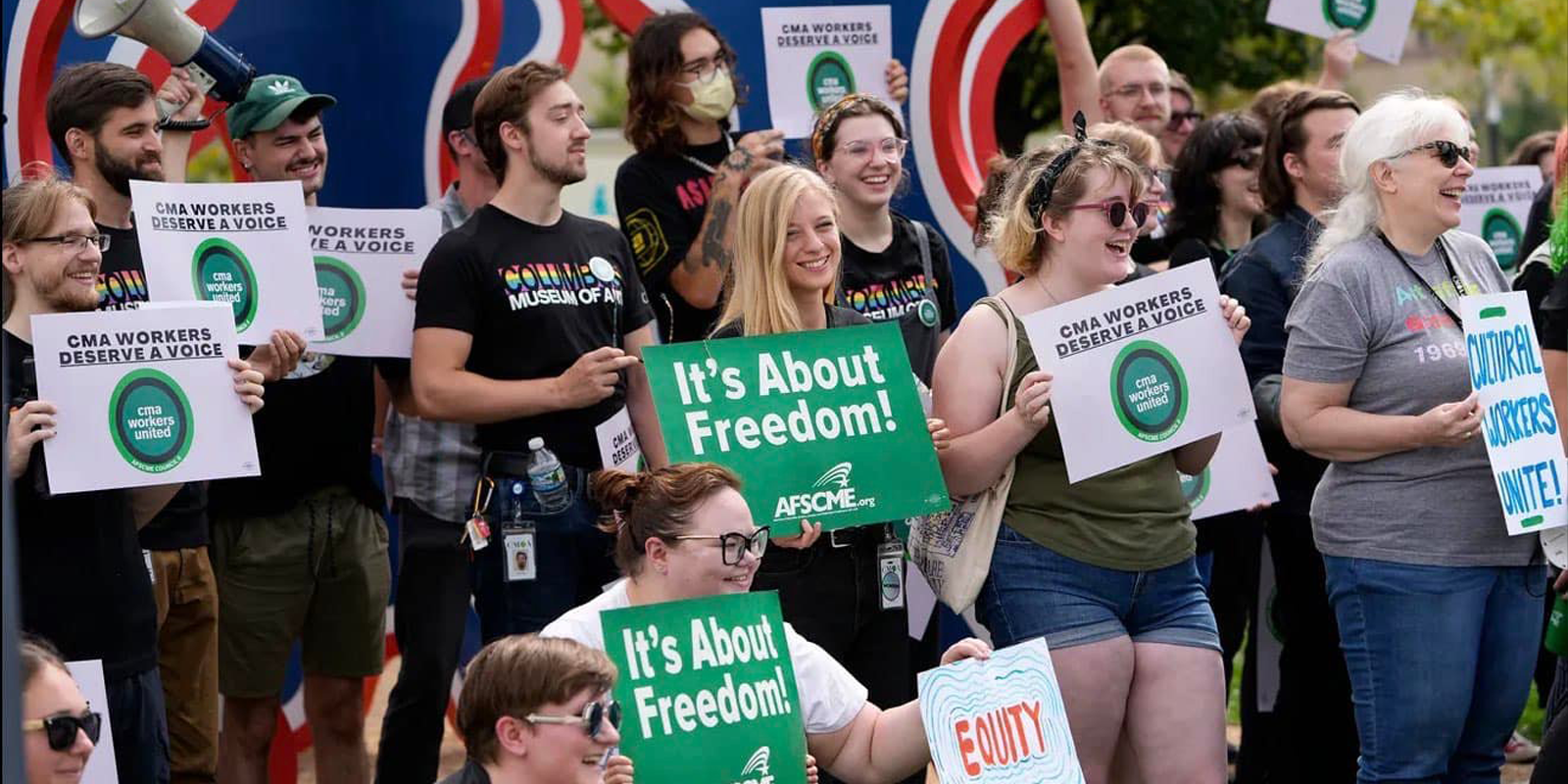 Trabajadores del Museo de Arte de Columbus votan para sindicalizarse con AFSCME